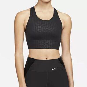 Nike Dri-FIT Swoosh Women's Crossback Medium Support Sport Bra Size S DM0553-010